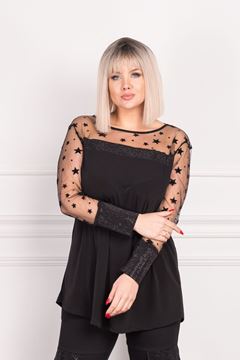 Picture of PLUS SIZE BLACK STAR TOP